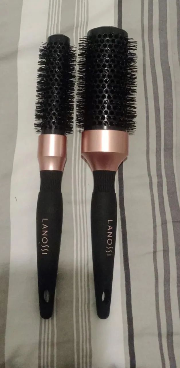 Kit escova de cabelo lanossi 