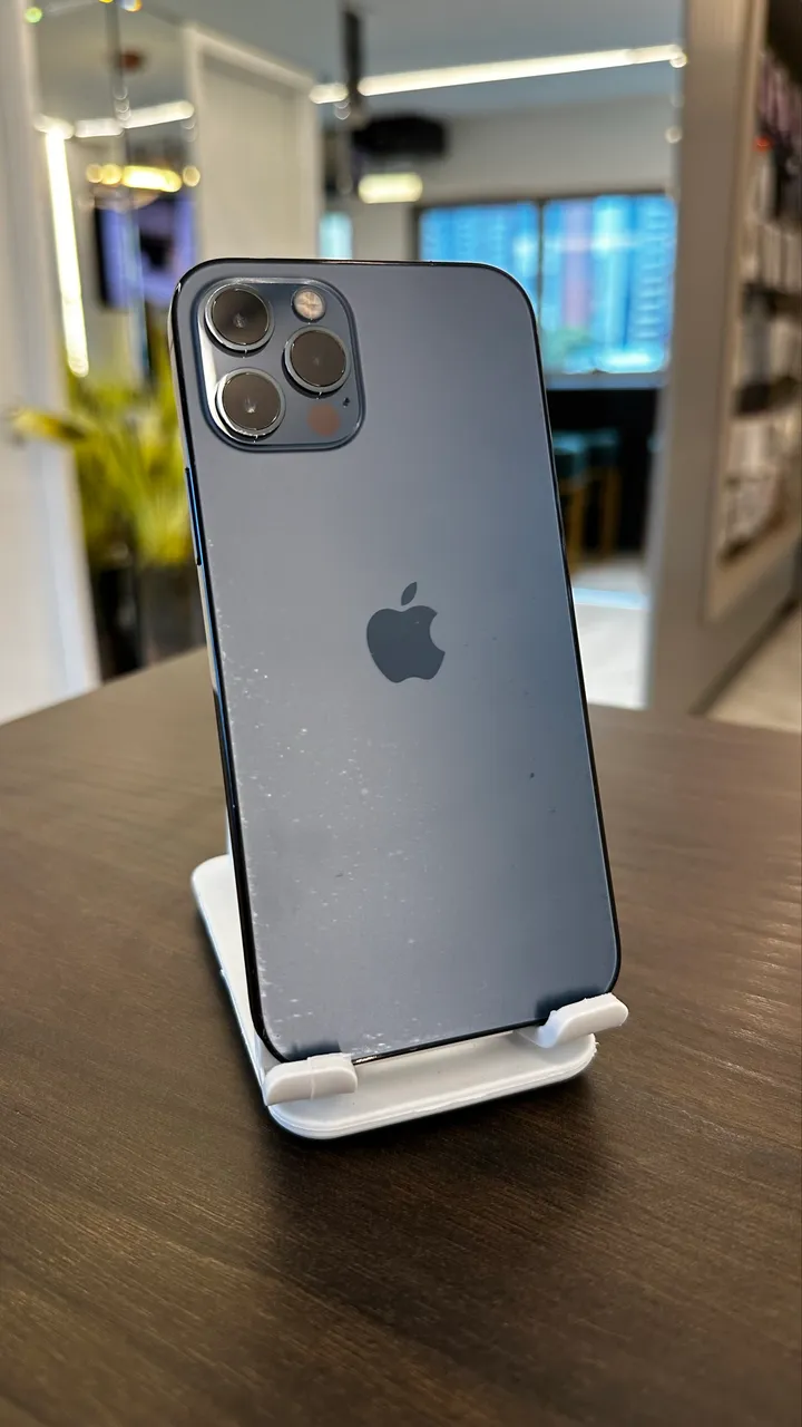 iPhone 12 Pro Max 128gb Azul Seminovo / Loja Física - Celulares e