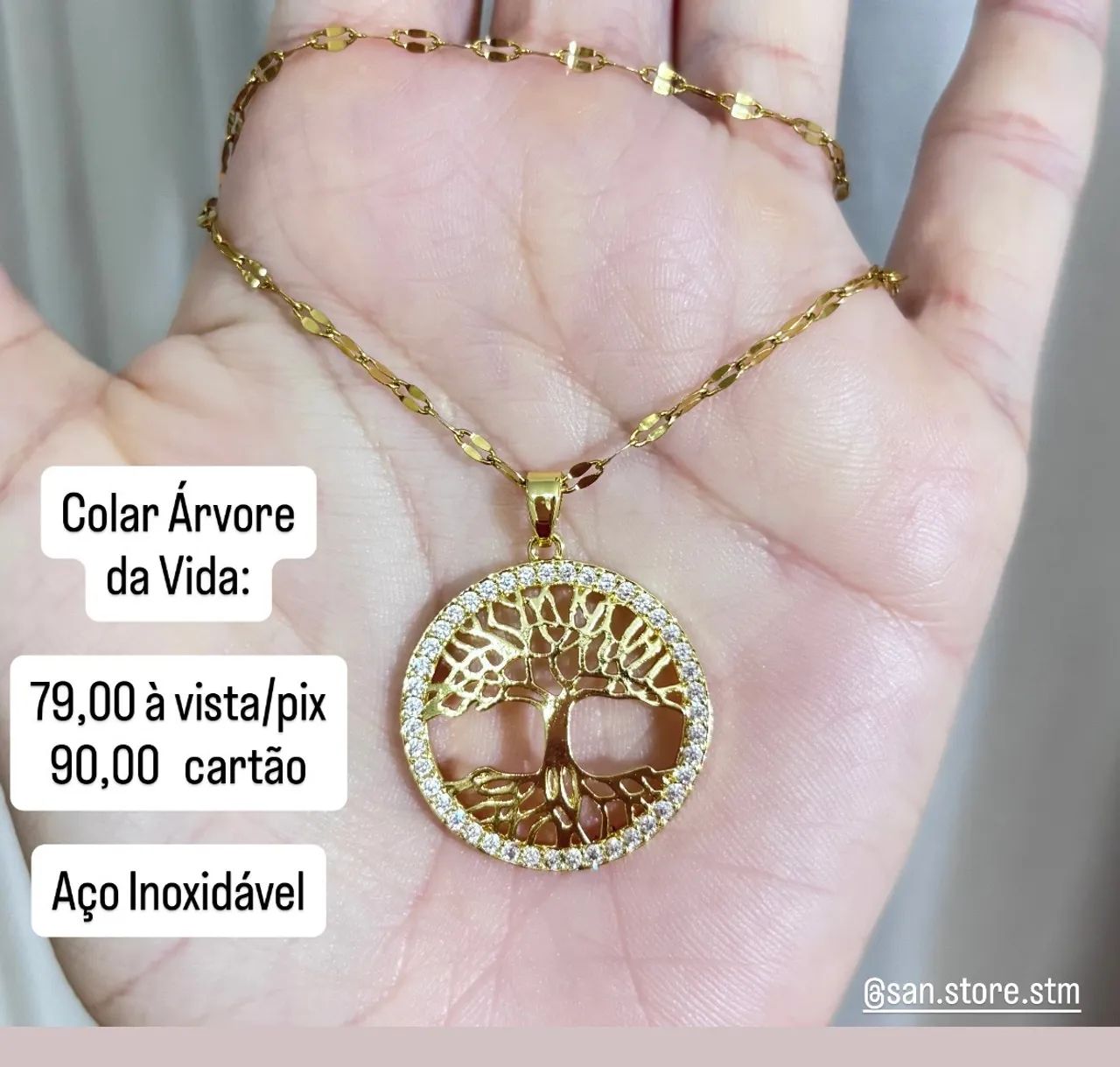 Colar Feminino em Aço Inoxidável  - Foto 3