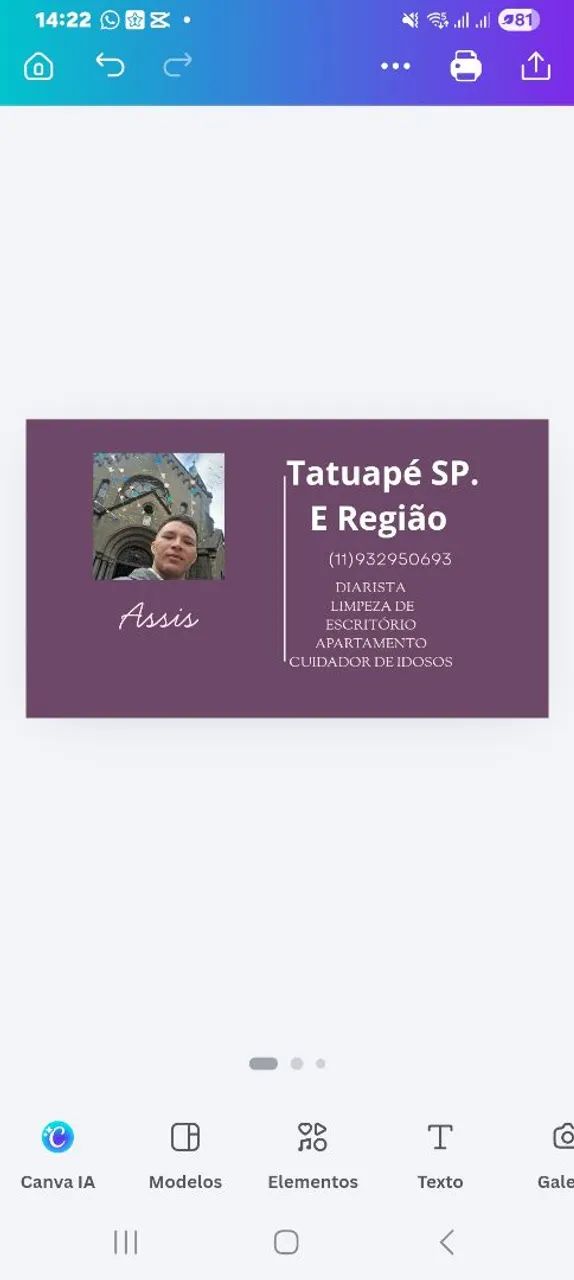 DIARISTA MASCULINO 