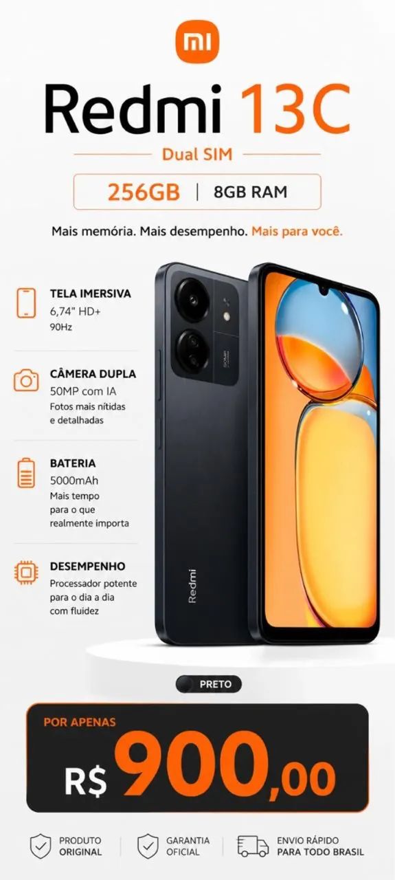REDMI 13C / 256GB / 8GB RAM
