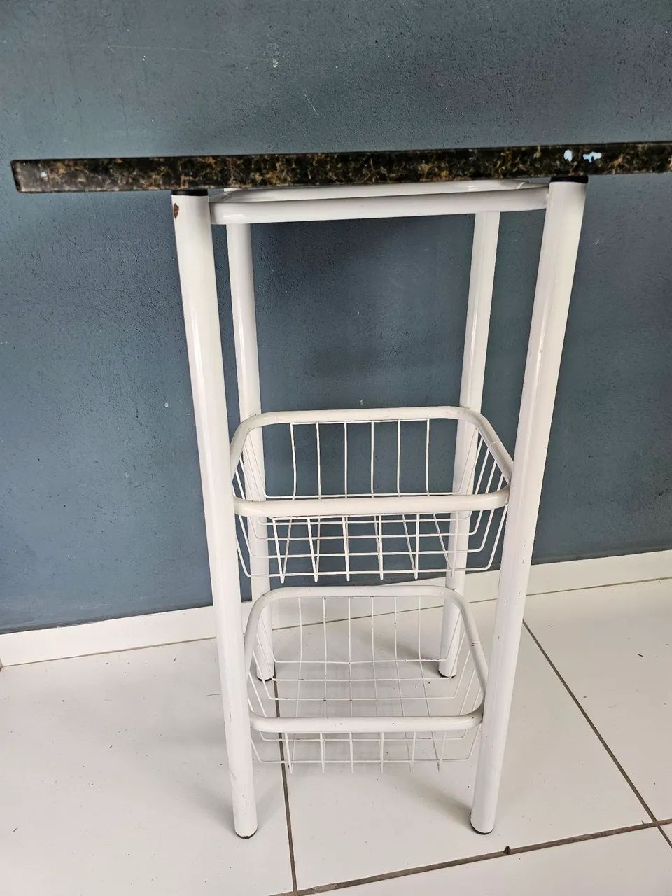 Fruteira Tubular com pedra de mármore  - Foto 4