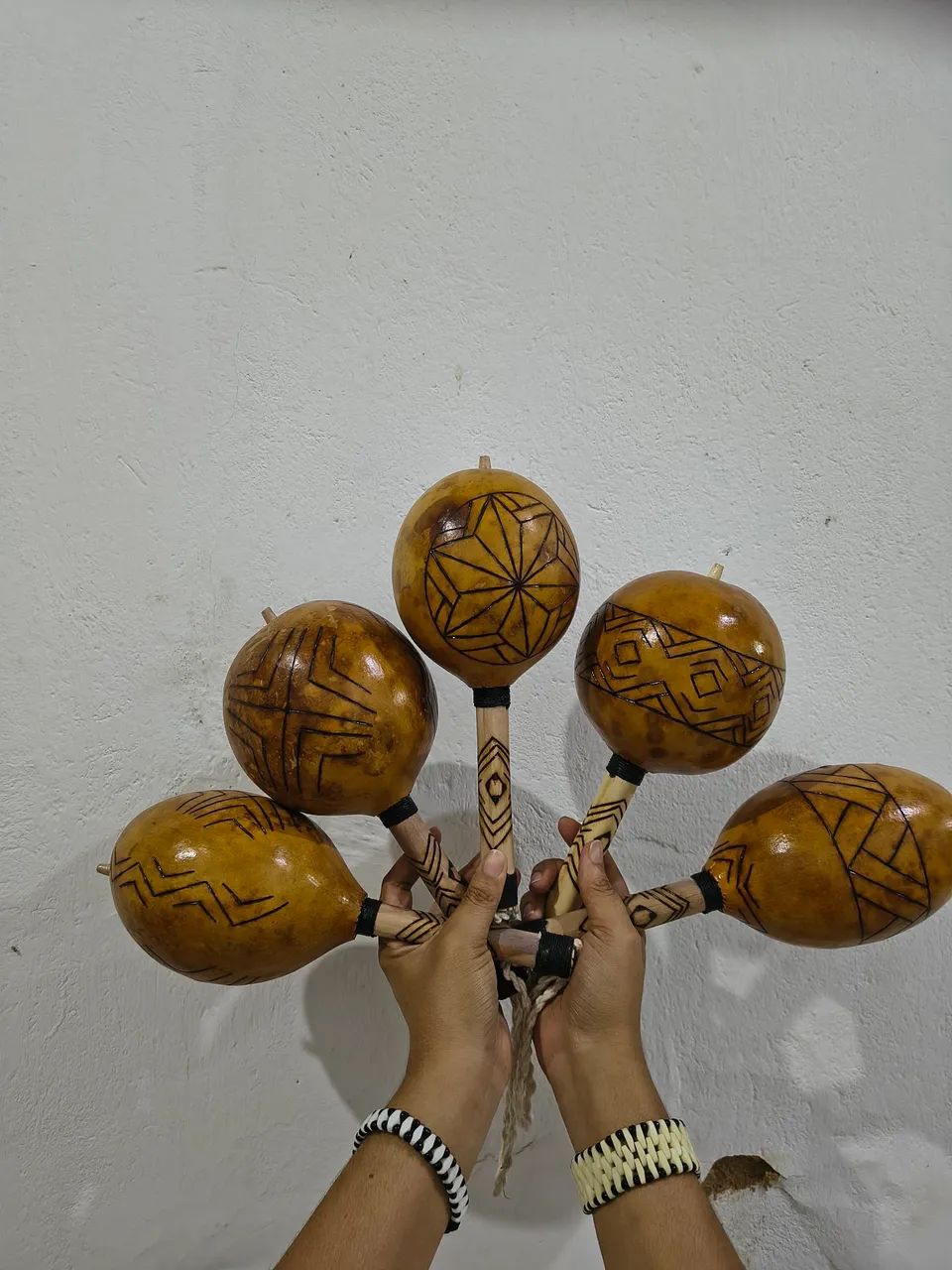Maraca Cabaça Chocalho Indígena Kariri Xocó - Foto 4