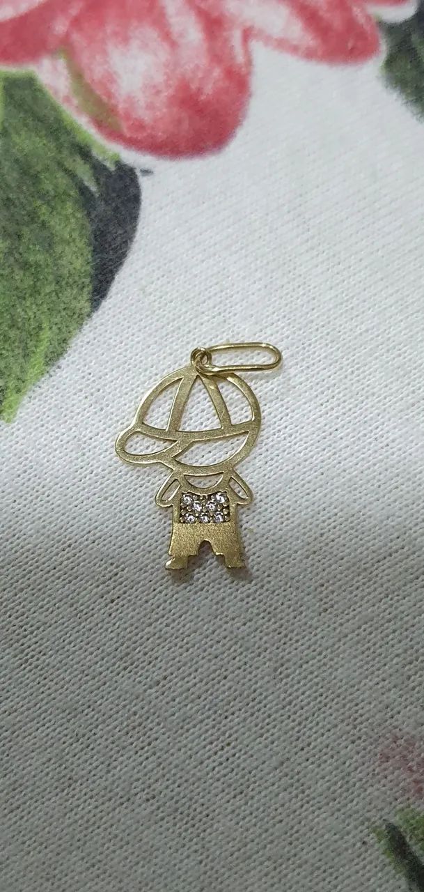 Pingente de menino 18k - Foto 3