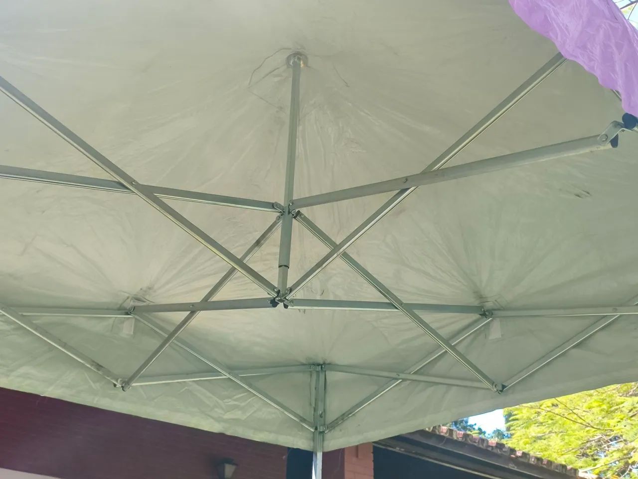 Tenda sanfonada 2x2 ferro Rosa - Foto 2