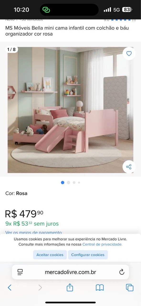 Vendo cama para menina - Foto 2