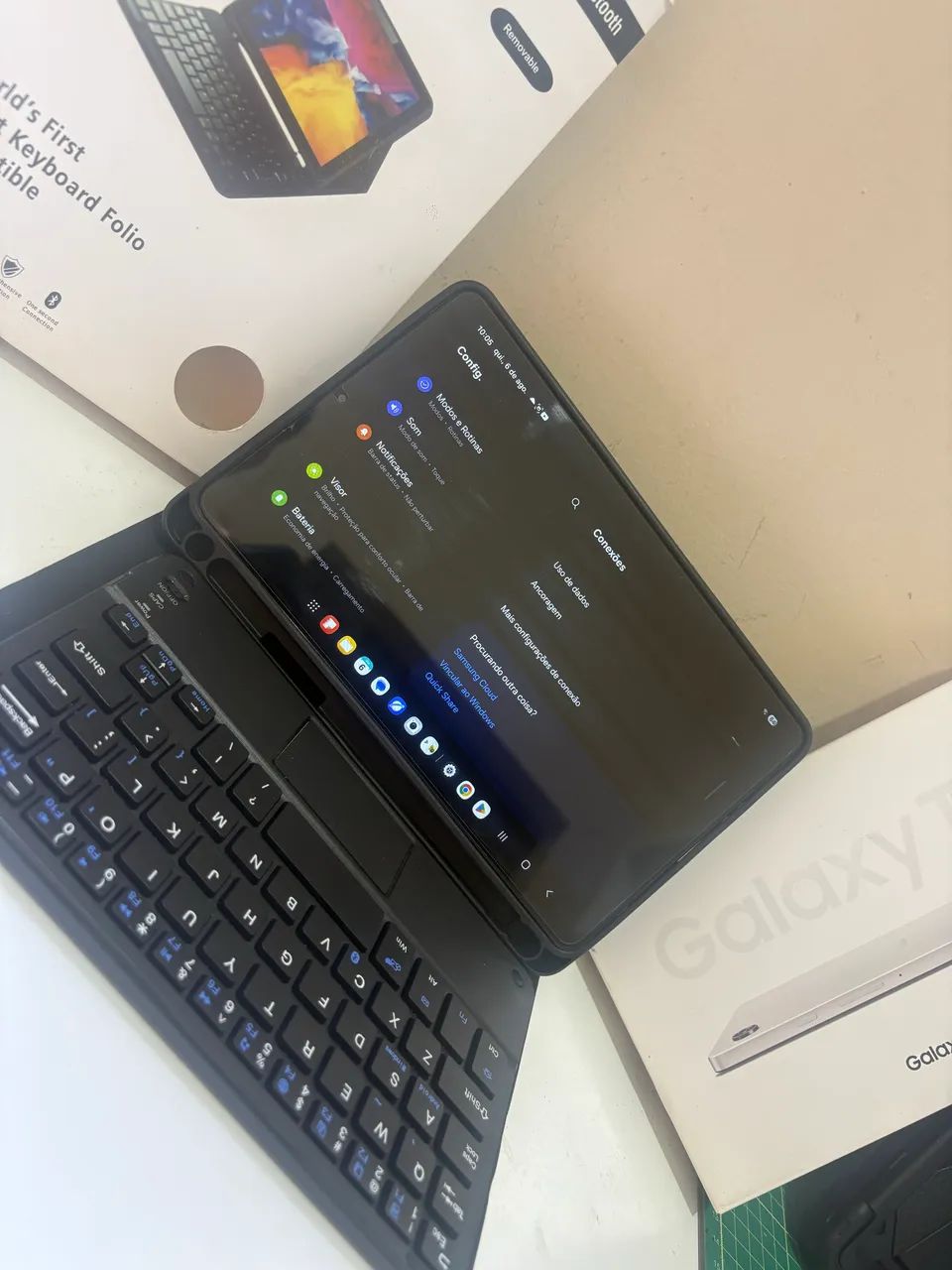 Vendo tablet Samsung A9 c/ teclado keyboard  - Foto 2