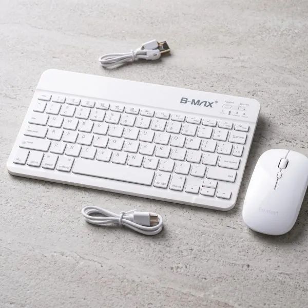 Kit Teclado E Mouse Sem Fio 2.4g Bluetooth B-max - Foto 2