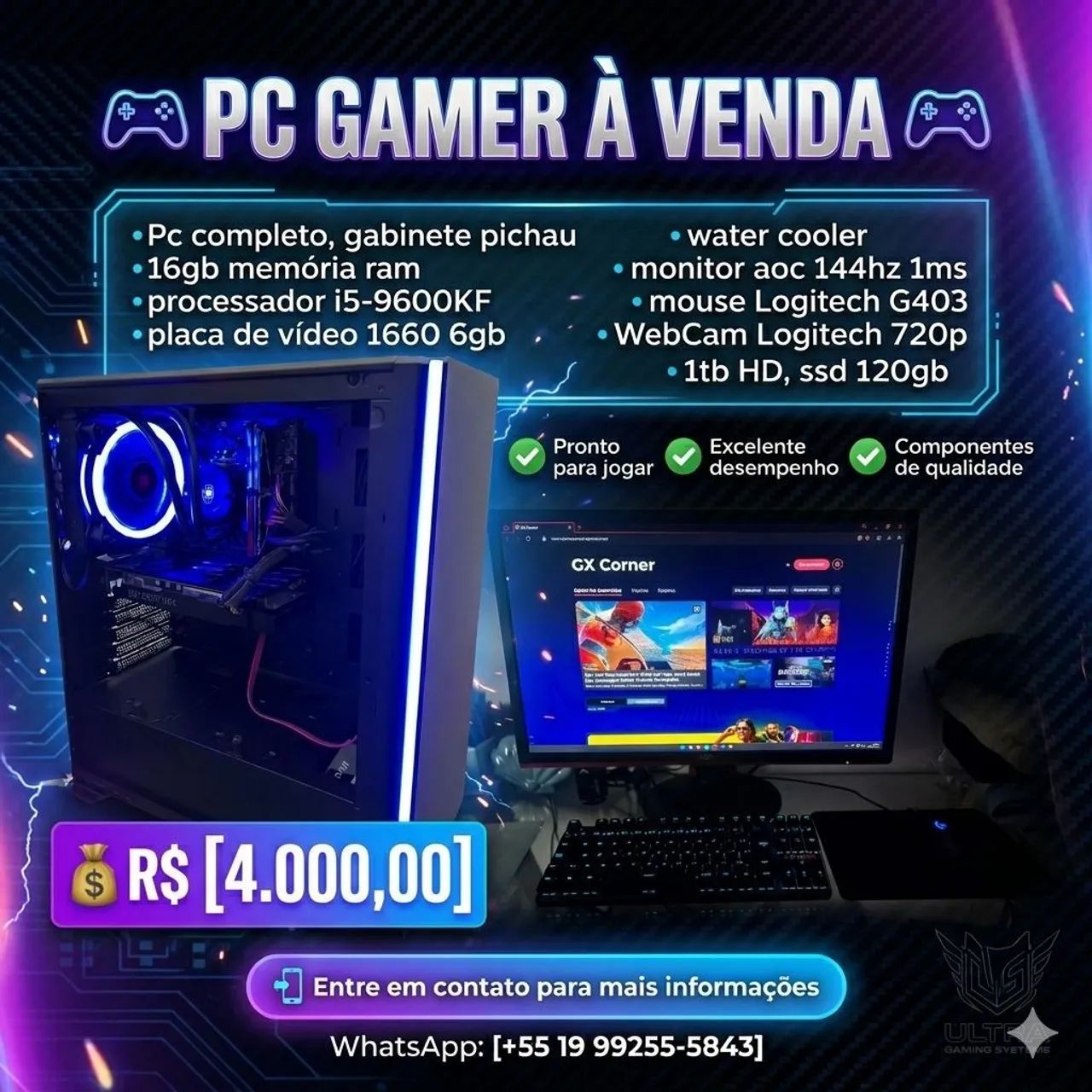 Pc gamer completo