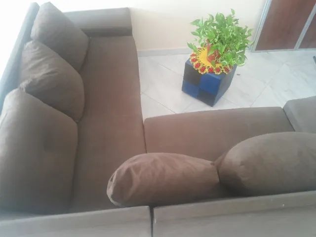Vende sofá de canto marrom  - Foto 2