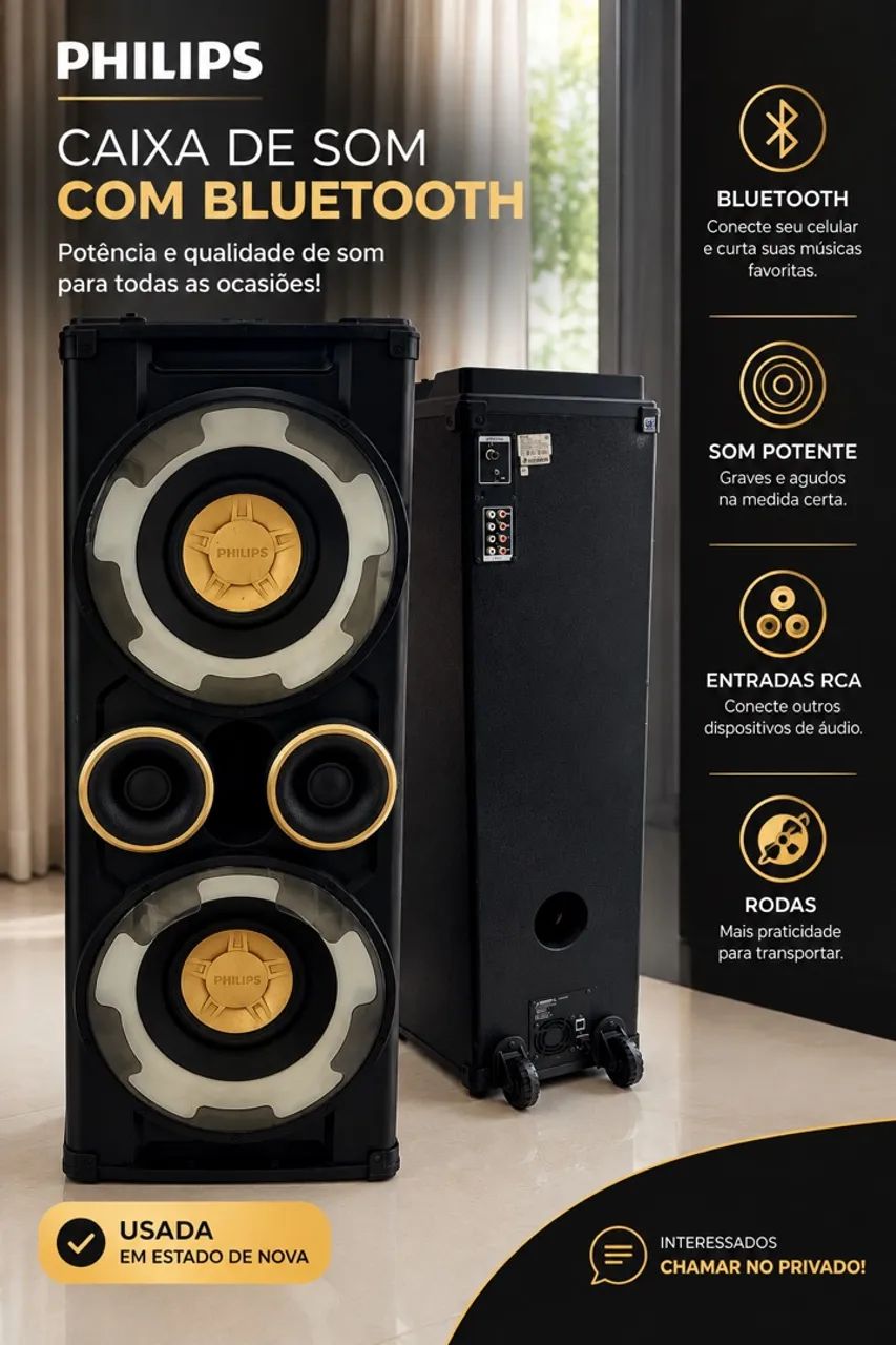 Caixa de som Philips Bluetooth - Foto 3