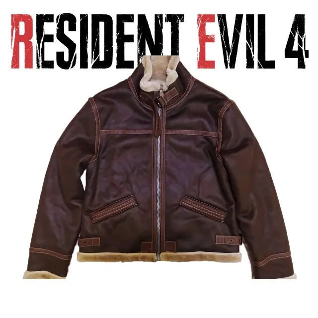Jaqueta Resident Evil 4 Remake De Couro