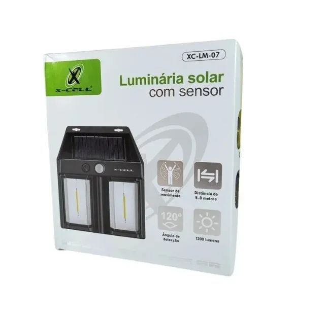 Luminária Solar com Sensor de Presença Xc-lm-07 X-cell - Casa