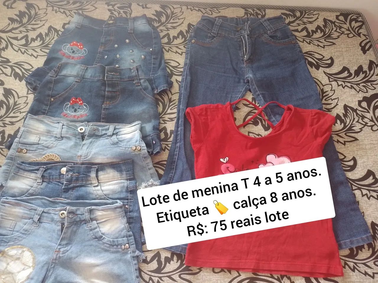 Lote de menina 4 anos R$: 100 reais 