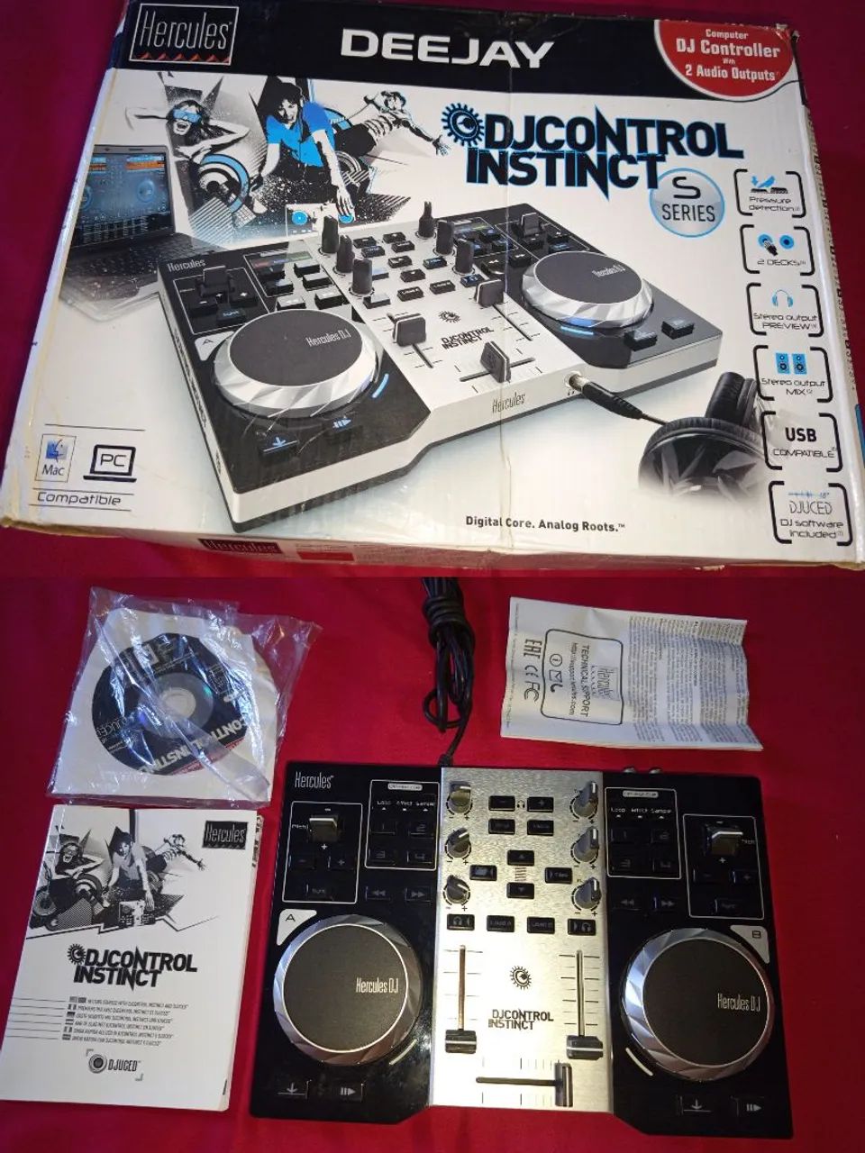 Controladora Hércules Dj instinct completa nova