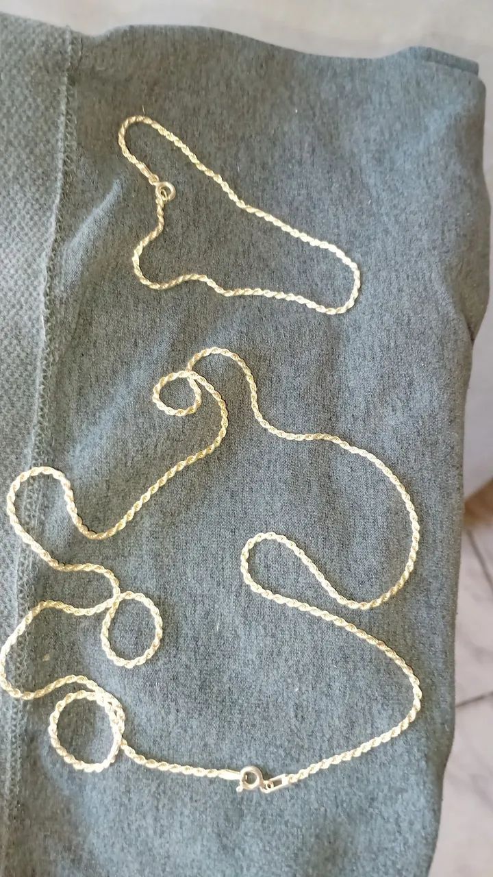 Cordão e pulseira de prata 925 