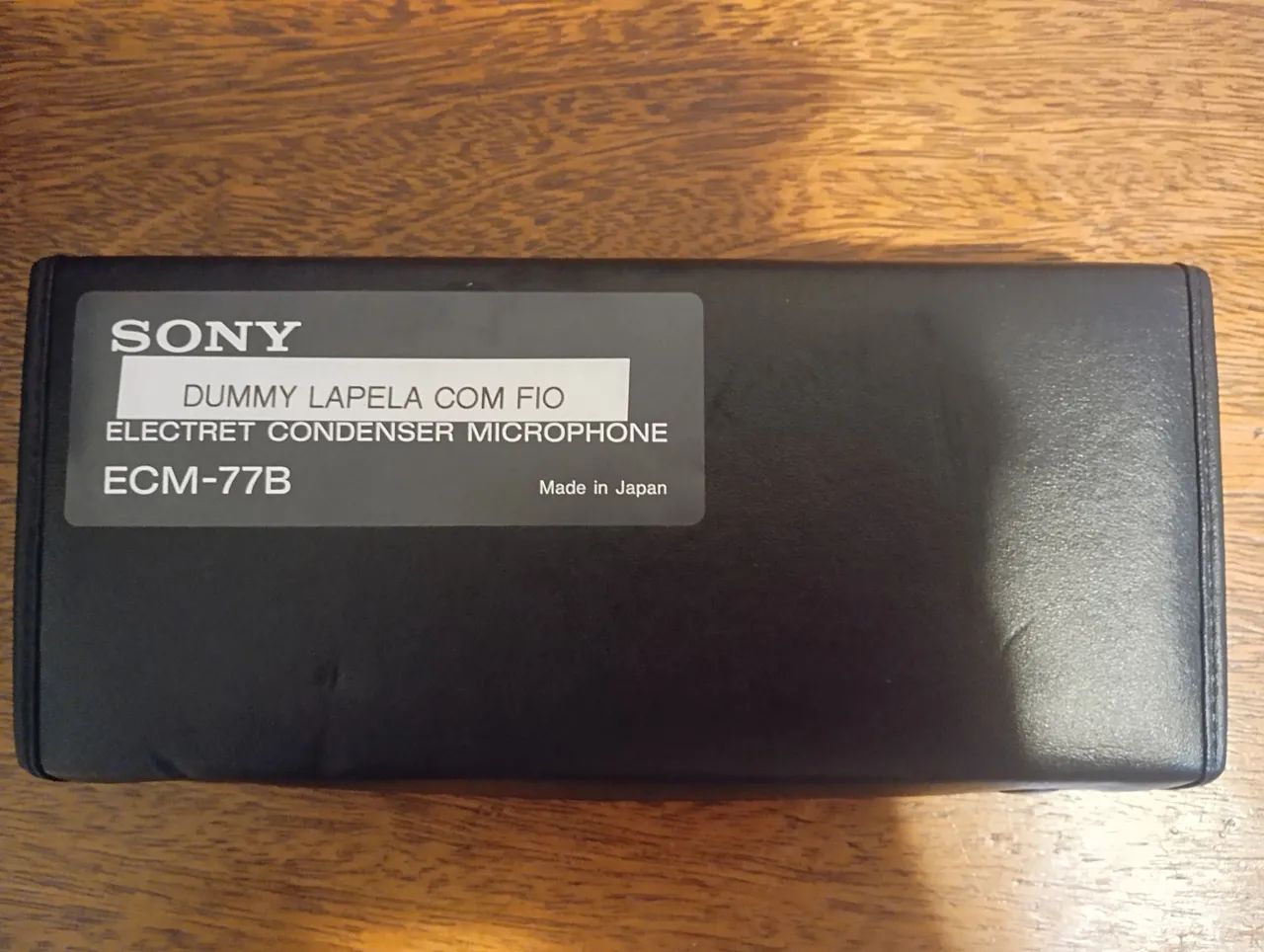 Microfone Sony ECM-77B Lapela Profissional XLR com fio + Estojo
