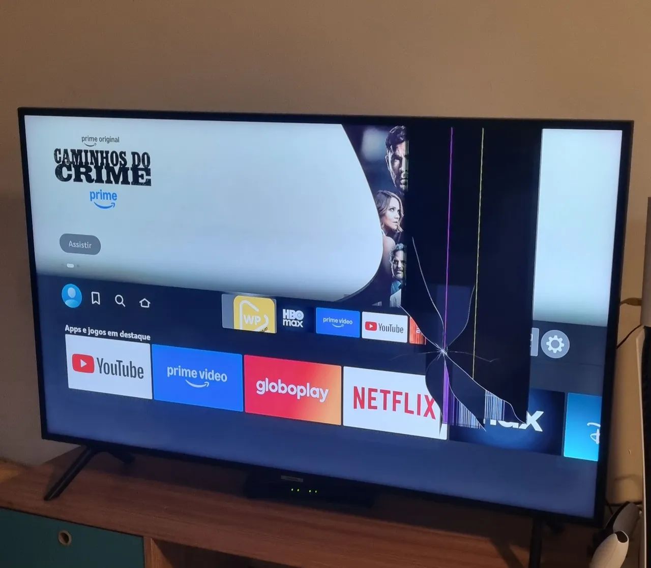TV Samsung com defeito
