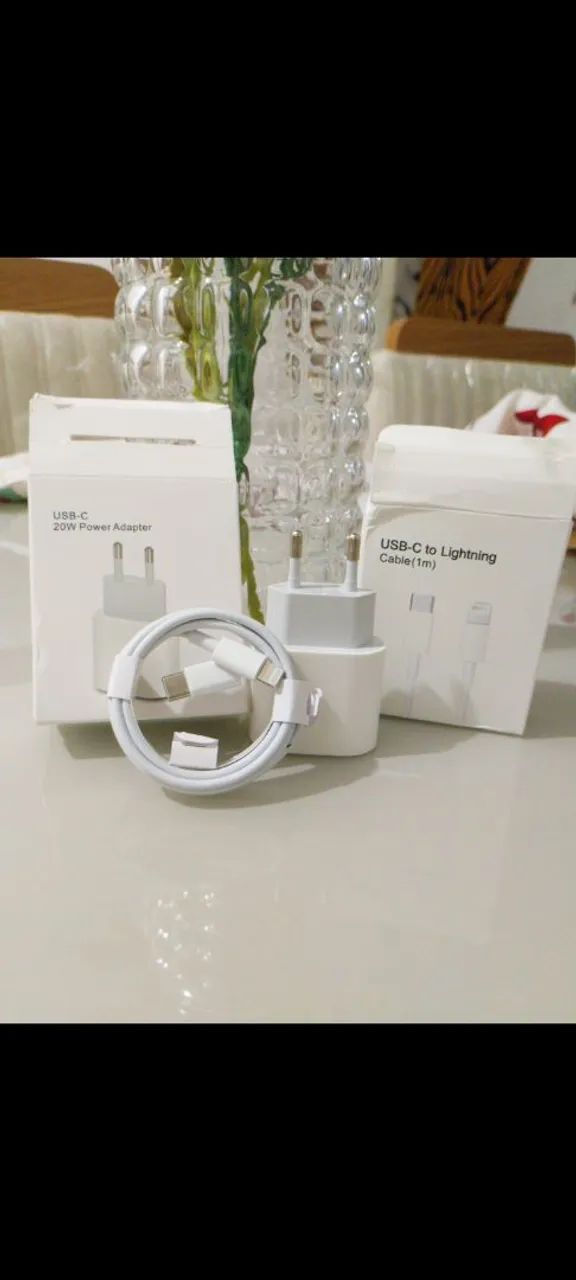 Carregador USB-C 20W + Cabo USB-C para Lightning - Foto 5