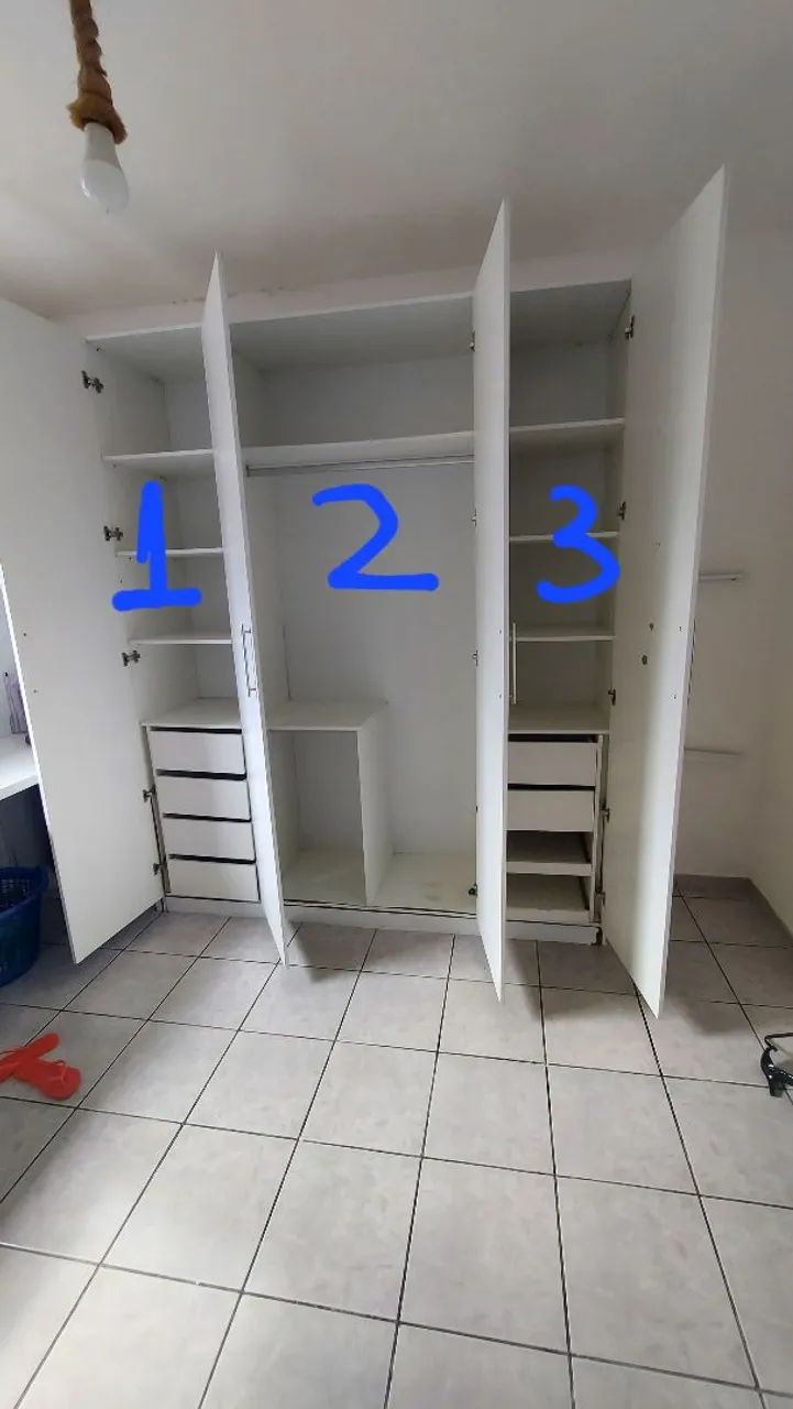 Peças de MDF de guarda roupa projetado - Foto 2