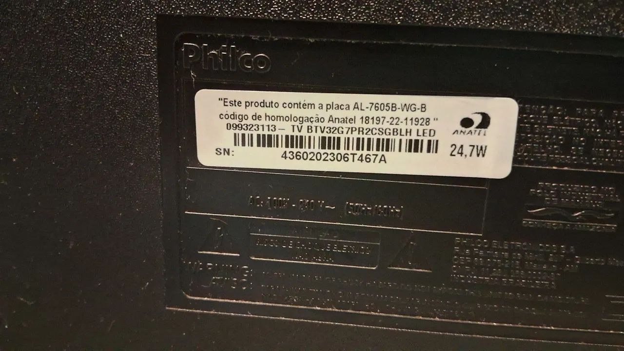 Tv Smart 32 com a tela danificada. - Foto 2