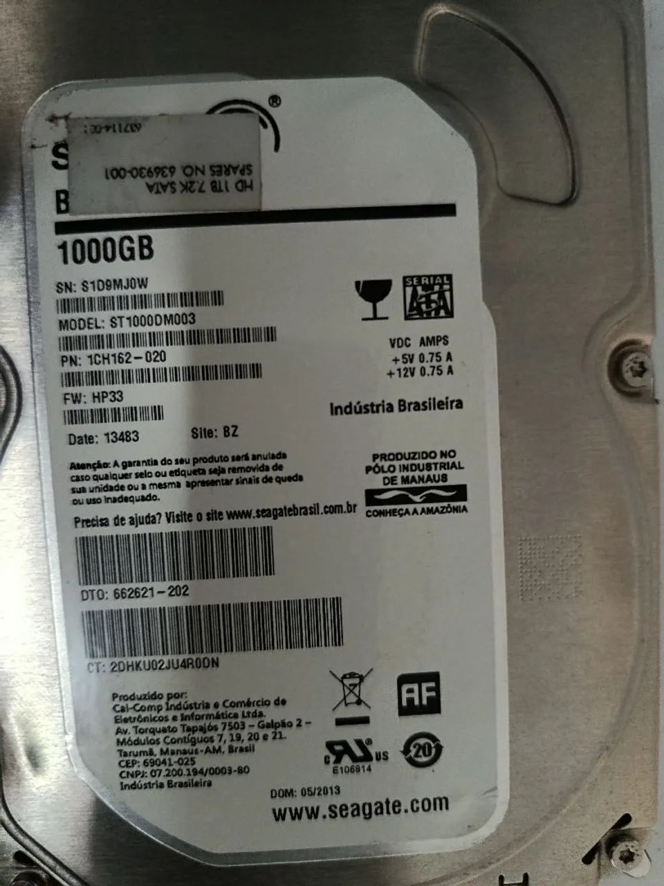 HD Seagate 1T