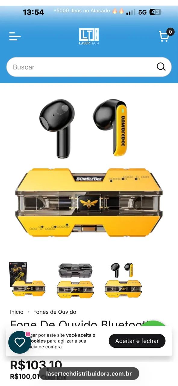 Fone tws tranformers - Foto 2