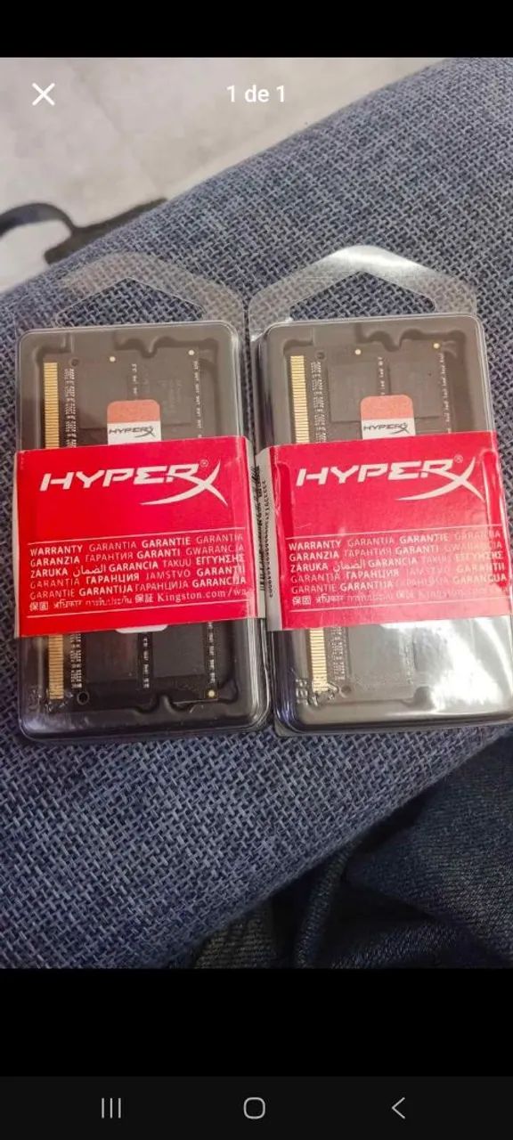 Ddr3 hyperx 1600 8gb nova 