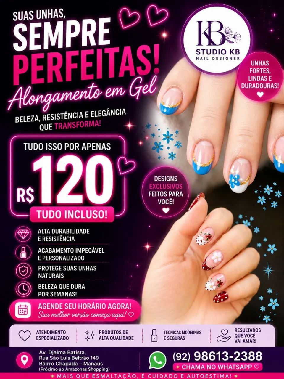 Realce sua beleza e deixe suas unhas impecáveis! - Foto 4