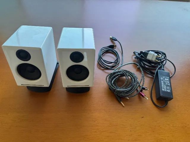 Caixas Satelites Alto falantes Audioengine A2+ Plus Bluetooth Speaker Aux Usb Rca - Foto 2