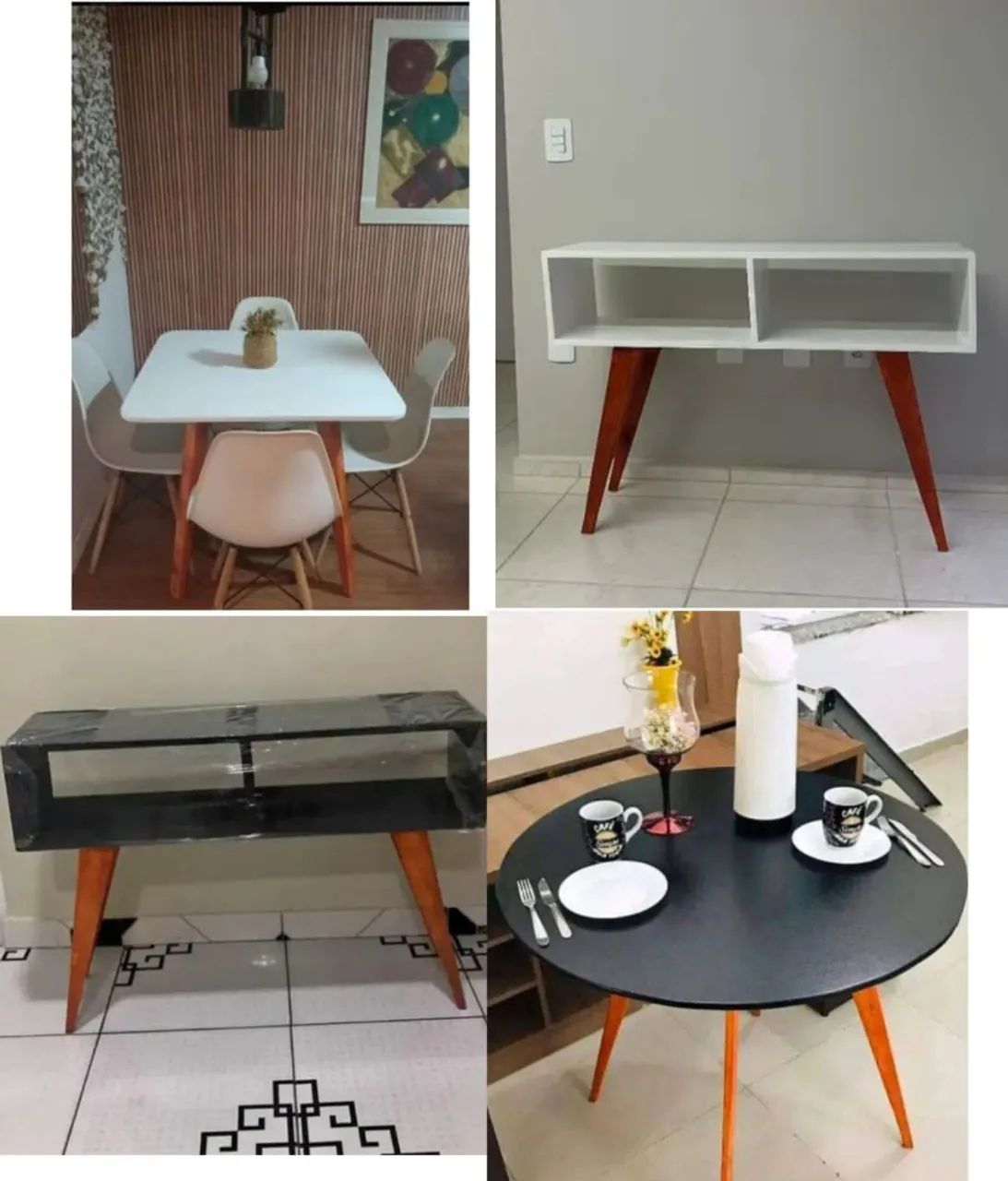 Conjunto mesa + aparador à pronta entrega