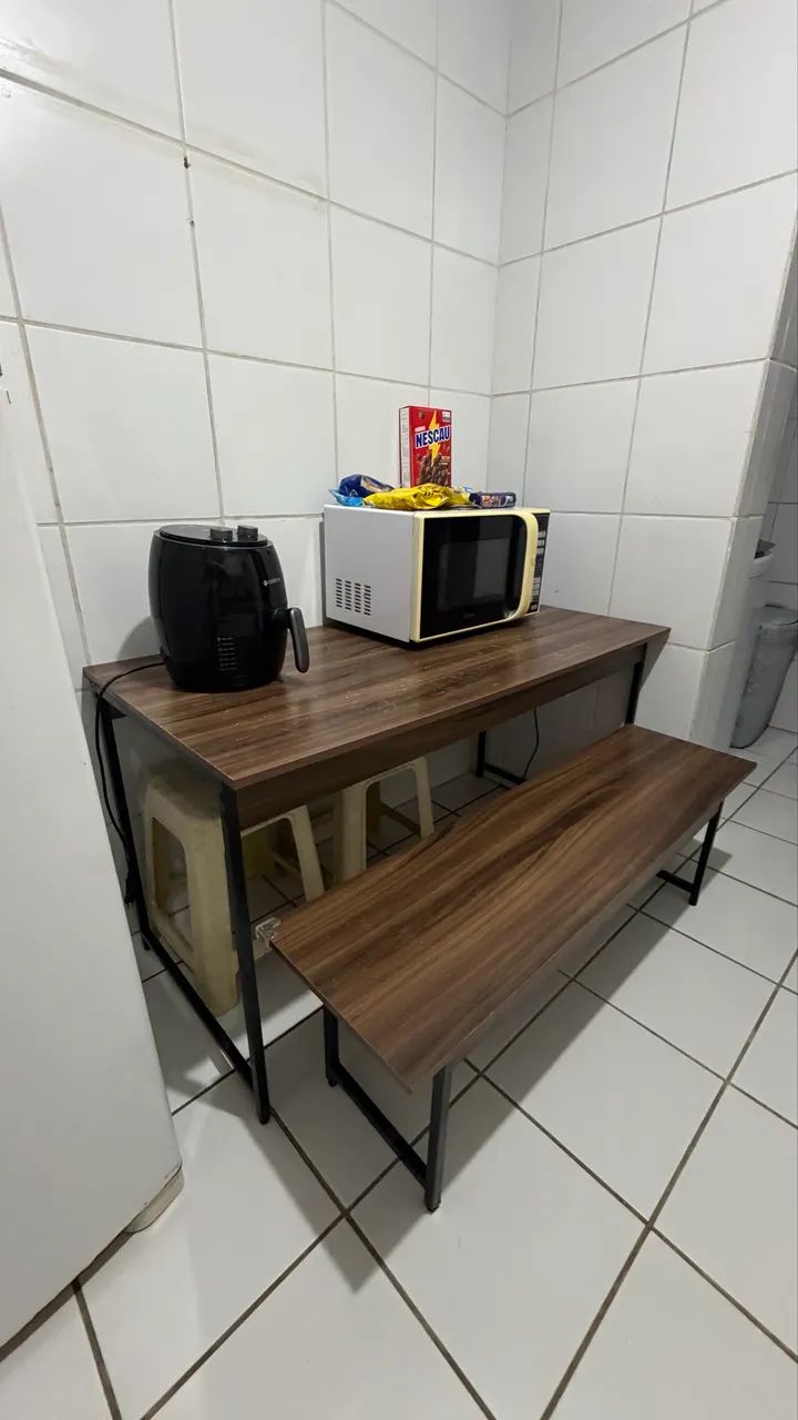 CONJUNTO MESA INDUSTRIAL MDF - Foto 2