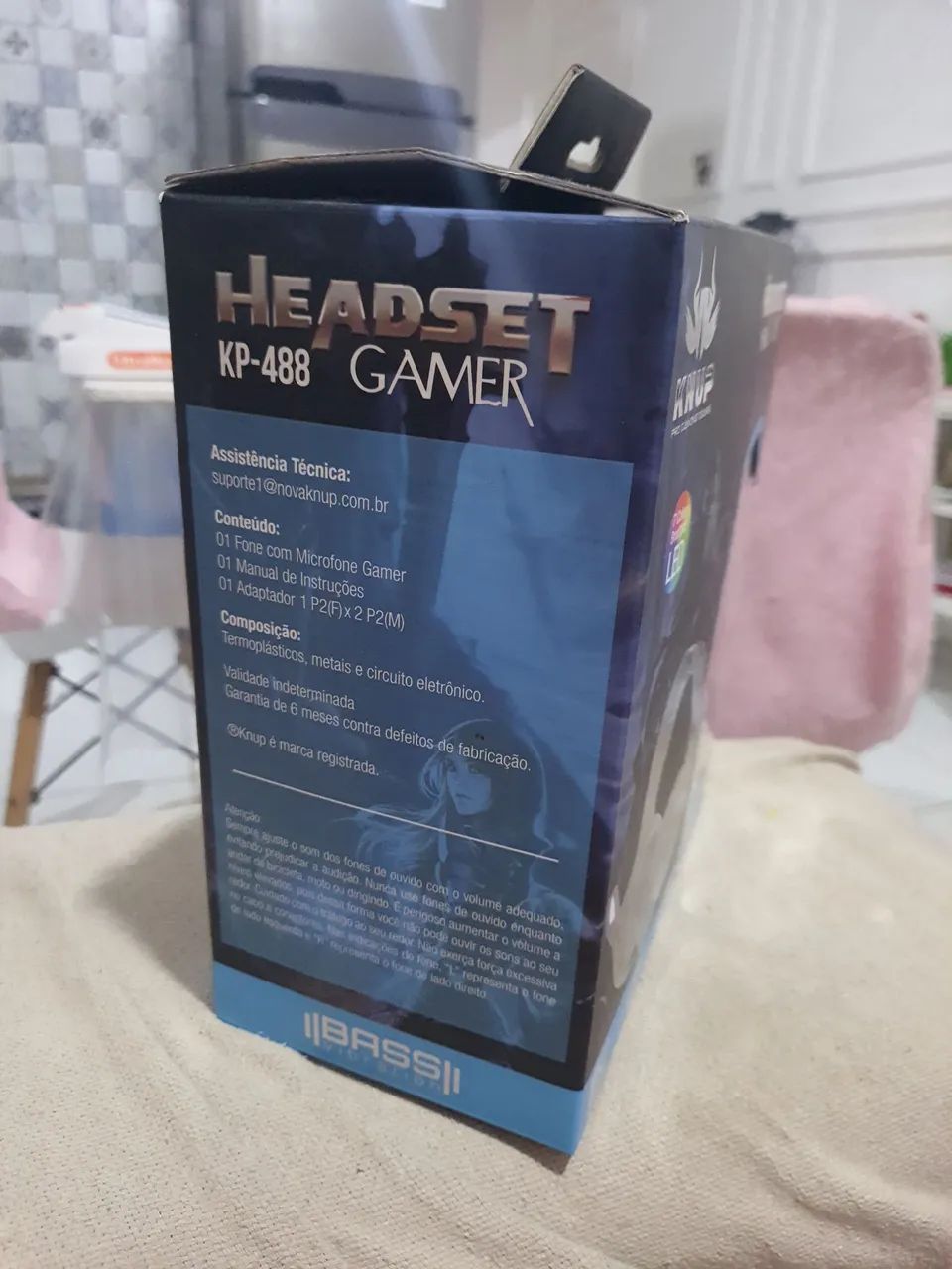 Headset kp 488 gamer rgb - Foto 4