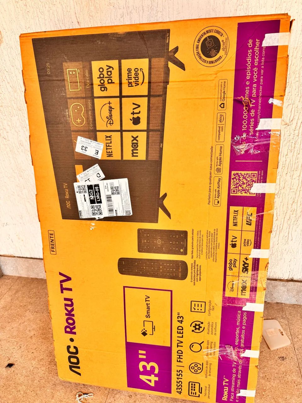 Smart TV AOC 43 Roku - Retirar peças  - Foto 2