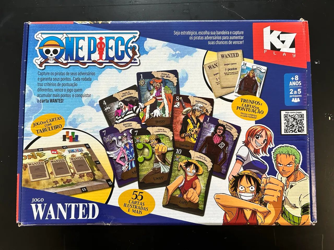 Jogo de Tabuleiro Wanted - One Piece
