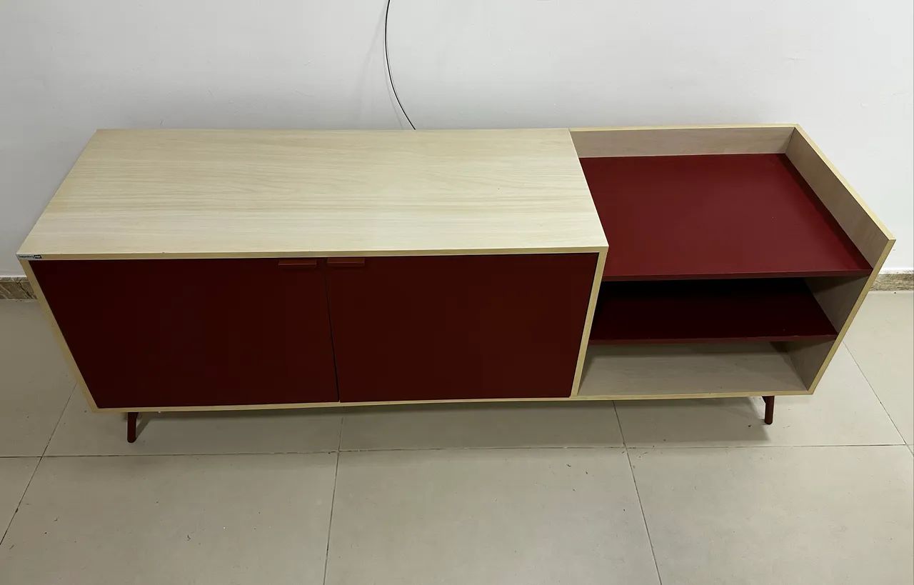 Rack para TV e sala de estar