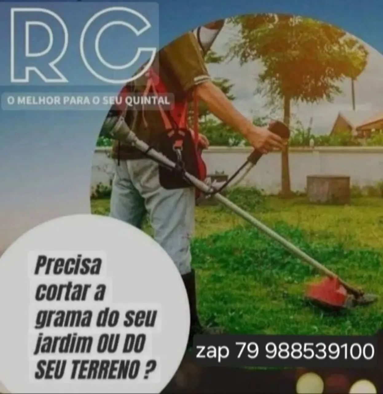 Jardineiro e roçador profissional 
