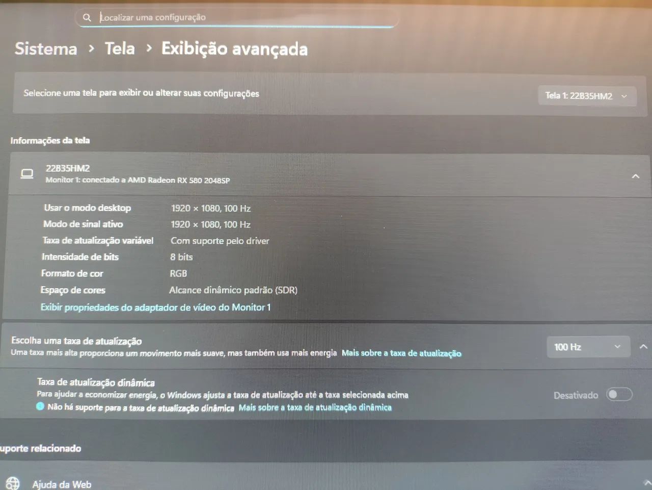 Monitor AOC 22 100Hz 1ms Gaming HDMI 22B35HM2 - Foto 4