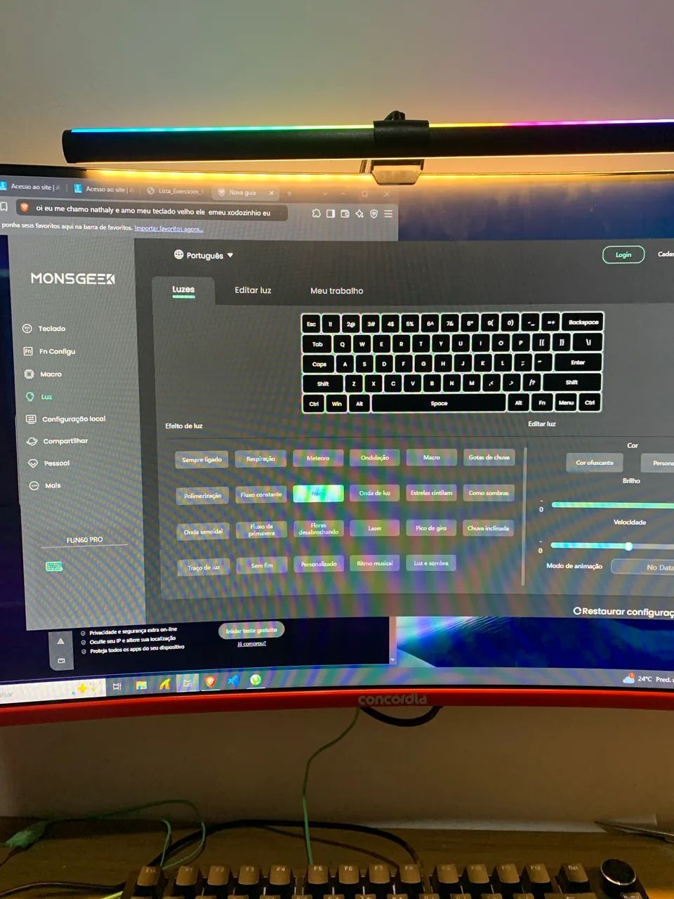 Teclado magnético 60% sem defeito!!! - Foto 4