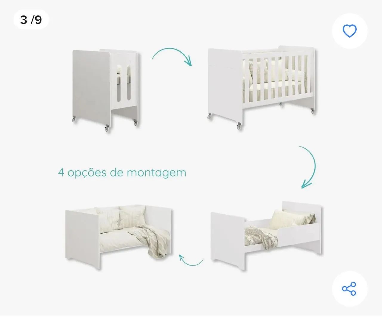 Berço evolution 4 em 1  - Foto 4