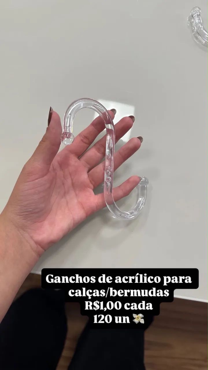 Cabides de Acrílico, vários modelos  - Foto 5
