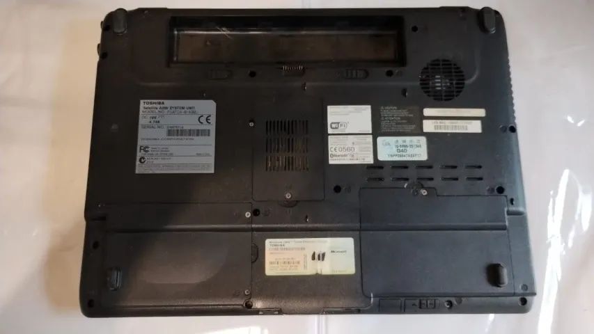 Cód.01) 1un Notebook Toshiba A200 defeito sucata reaproveitamento peças  - Foto 5