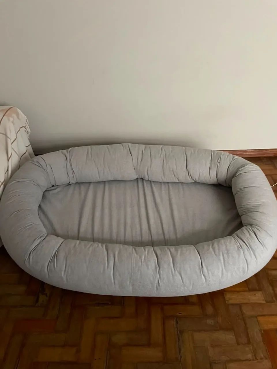 Sofá - Puff Nina em Boucle Cinza