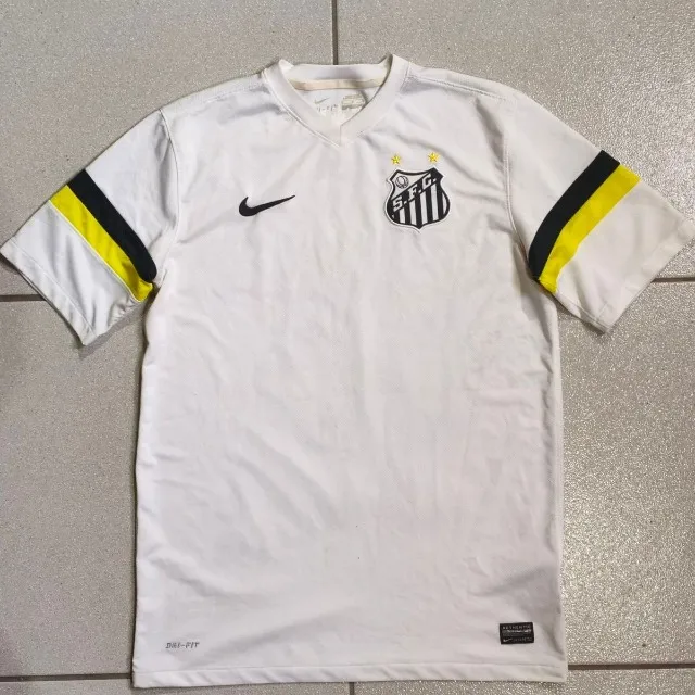 camisa original 2013 santos fc branca nike tamanho g 2014 - Roupas