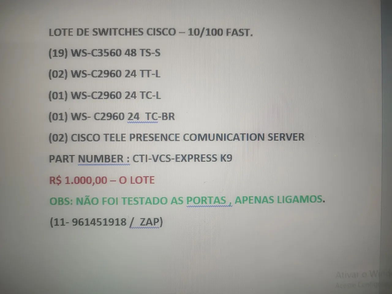 Switches Cisco 