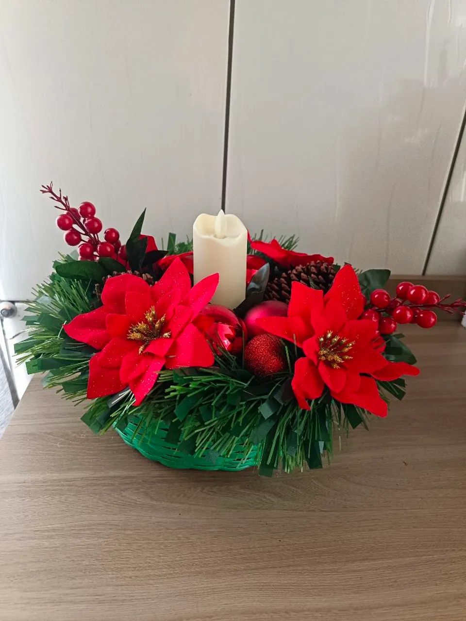 Cesta arranjo de natal  - Foto 2
