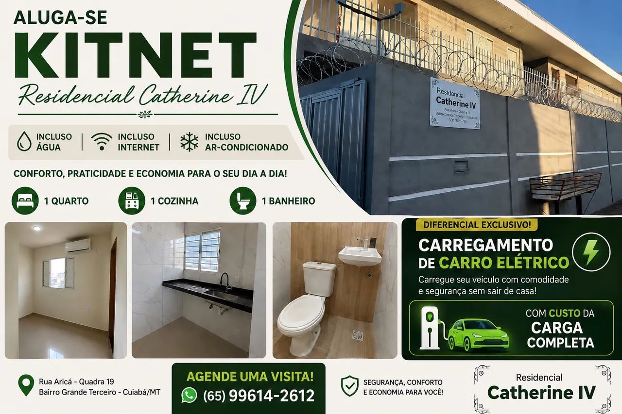 Alugo kitnet próximo a UNIC  - Foto 3