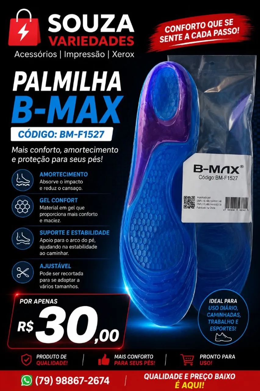 Palmilha ortopédica 