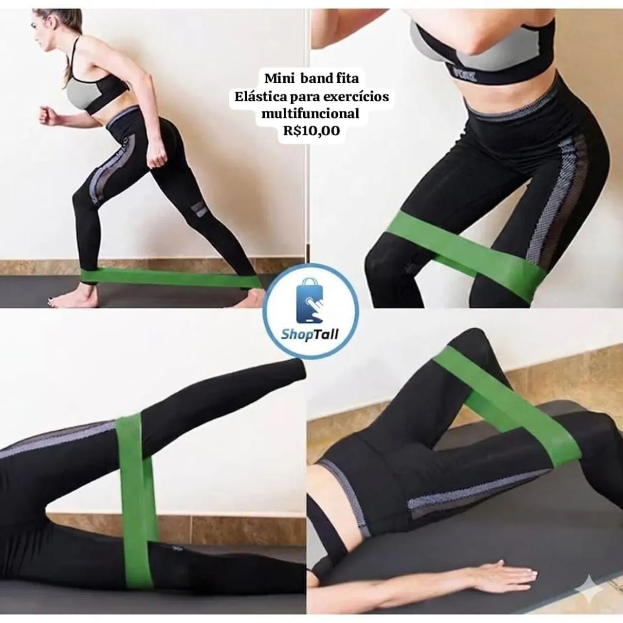 Mini band fita Elástica para exercícios multifuncional 