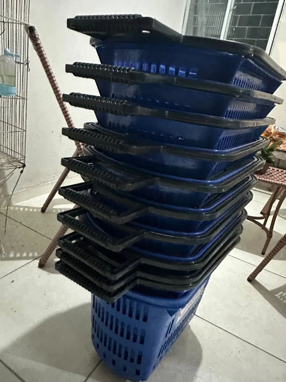10 Carrinho compras Extra Grande 40l Supermercado - Foto 3